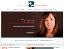 Tablet Screenshot of nathaliebouchard.ca